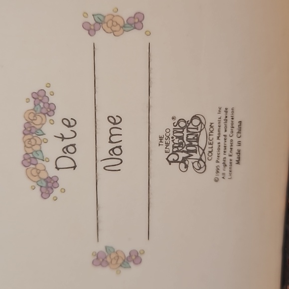 2 pce Set '95 '97 Precious Moments Confirmation Gift Jesus Frame and Figurine - Picture 9 of 14